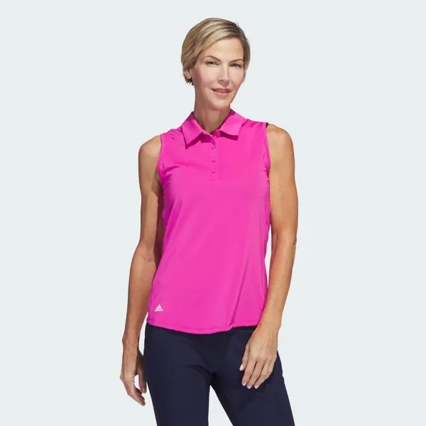 Ultimate365 однотонная рубашка-поло без рукавов ADIDAS, цвет rosa
