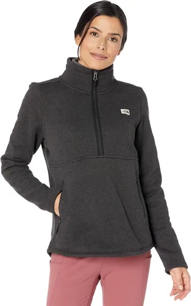 Куртка Crescent 1/4 Zip Pullover The North Face, цвет TNF Black Heather