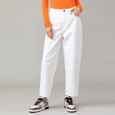 Джинсы Slouchy Woman GAELLE Paris Trousers GBDP14503 Белый I2022