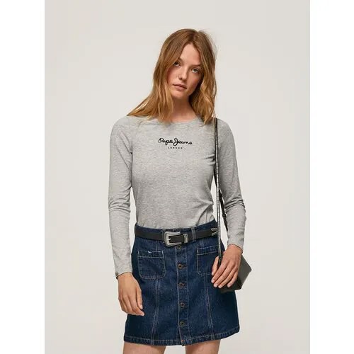 Лонгслив Pepe Jeans Virginia, размер S, серый
