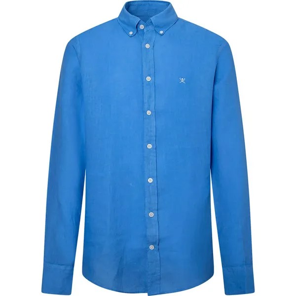 Рубашка с длинным рукавом Hackett Garment Dyed B, синий