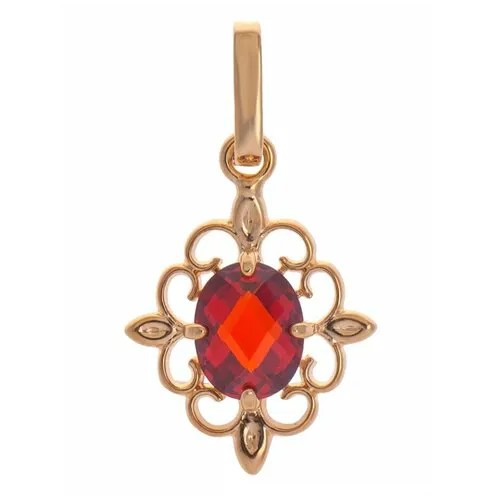 Подвеска Lotus Jewelry, гранат, красный