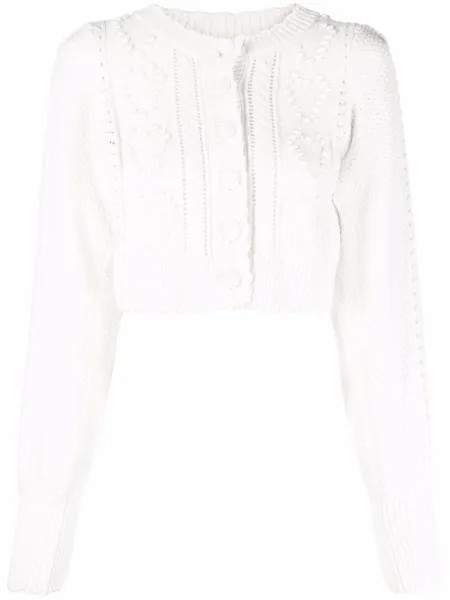 LoveShackFancy укороченный кардиган Romeo