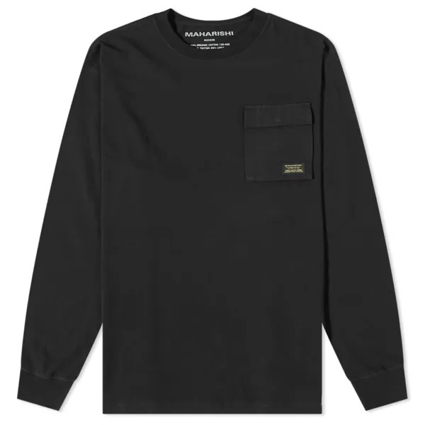 Футболка Maharishi Long Sleeve Organic Utility Pocket Tee