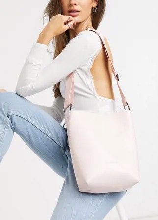 Бледно-розовая небольшая сумка-мешок Claudia Canova-Розовый цвет