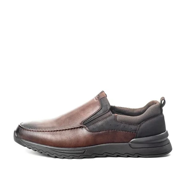 Полуботинки мужские MUNZ SHOES 248-21MV-019ST коричневые 44 RU