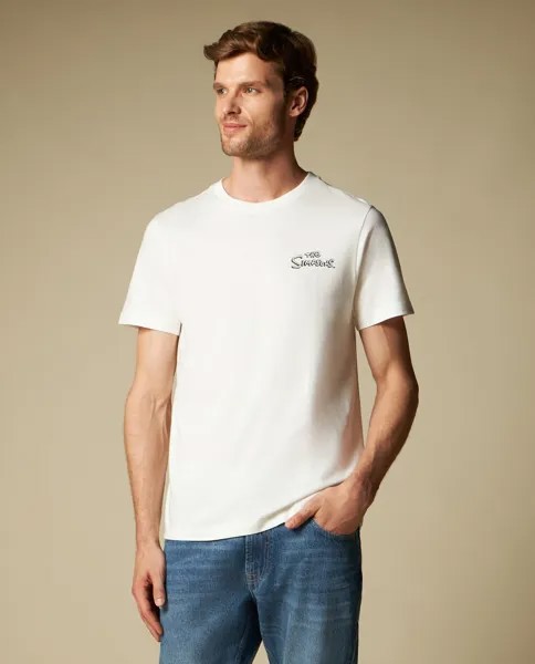 Мужская футболка с круглым вырезом из чистого хлопка J. HART & BROS., белый