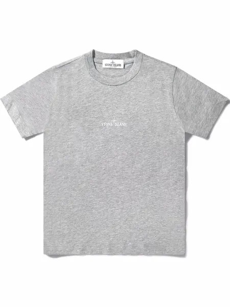 Stone Island Junior TEEN logo-print cotton T-shirt