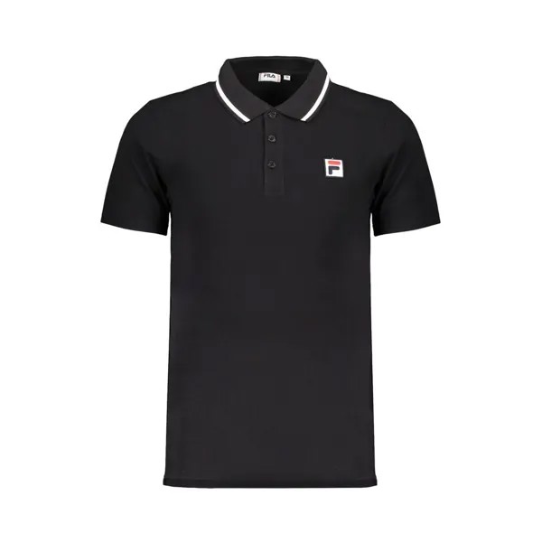 Мужская рубашка-поло из хлопка Fila, черный