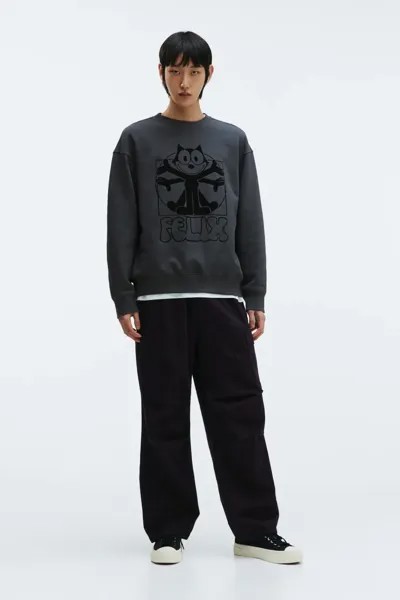 Толстовка свободного кроя H&M, серый
