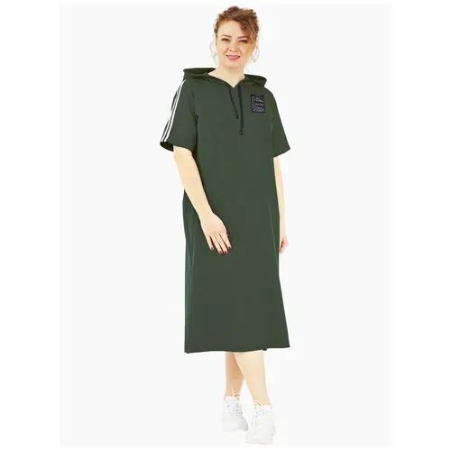 Платье XLady женское летние трикотажное Кросс (черный) / Большие размеры / Plus size