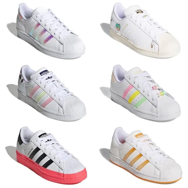 Мужские молодежные кроссовки adidas Originals Superstar GS4-7 Fit Women Size 100% Authentic
