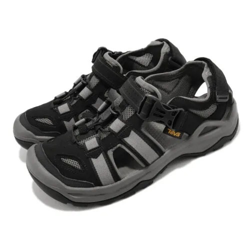 Мужские сандалии Teva Omnium 2 Black Grey Outdoor Trail Water Shoes 1019180-BLK
