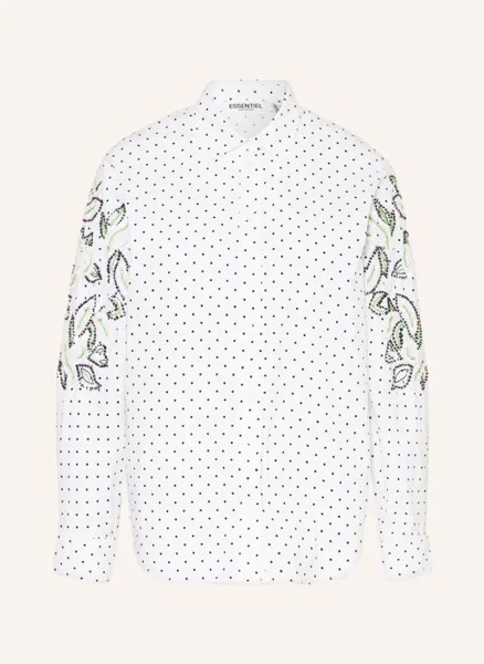 Блузка-рубашка feenie с пайетками Essentiel Antwerp, белый