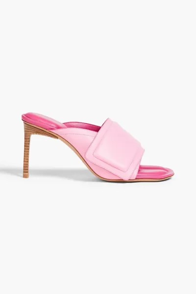 Кожаные мюли Les Mules Aqua с мягкой подкладкой Jacquemus, розовый