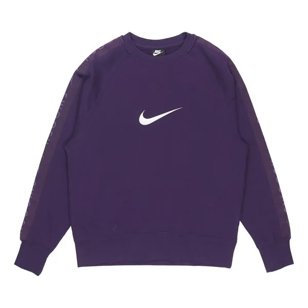 Толстовка Nike MENS Sportswear Swoosh Casual Sports Crew-neck Long Sleeve Purple, фиолетовый