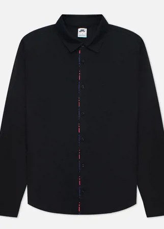 Мужская рубашка Nike SB Button Up, цвет чёрный, размер S