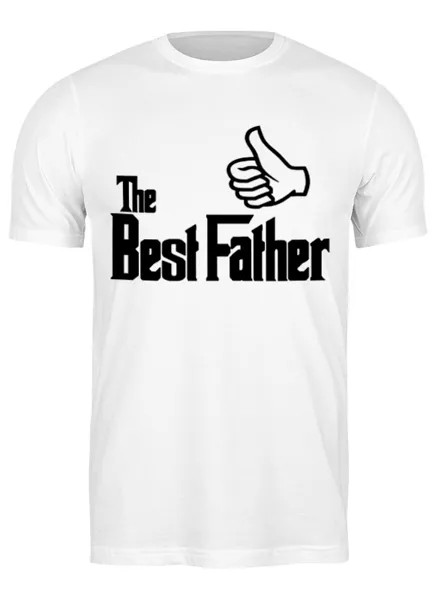 Футболка женская Printio The best father, лучший отец белая 3XL