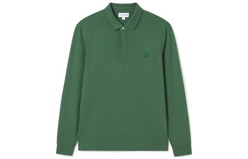 Рубашка поло мужская зеленая Lacoste, зеленый