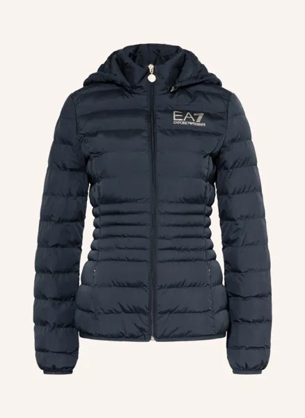 Куртка EA7 EMPORIO ARMANI mit abnehmbarer Kapuze, темно-синий