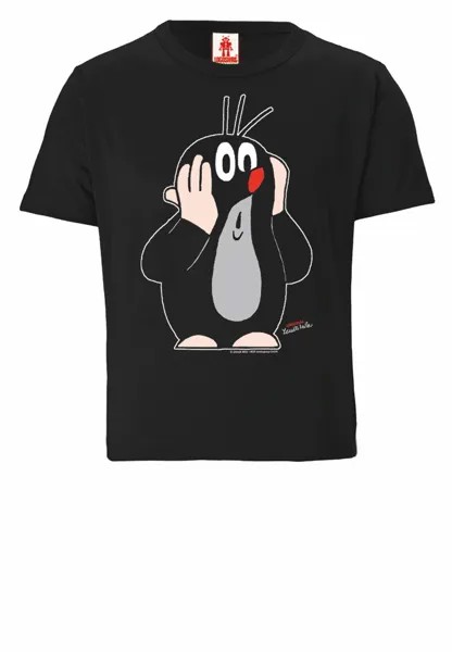 Футболка Logoshirt Der kleine Maulwurf, черный
