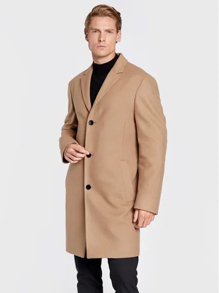 Переходное пальто стандартного кроя Calvin Klein, коричневый