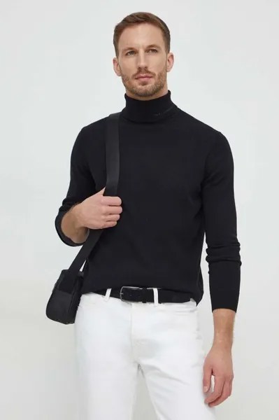 Шерстяной свитер Karl Lagerfeld, черный