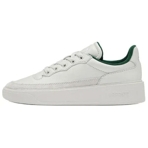 Кроссовки LACOSTE Skateboarding Shoes Women's Low-top Off White, цвет Off White