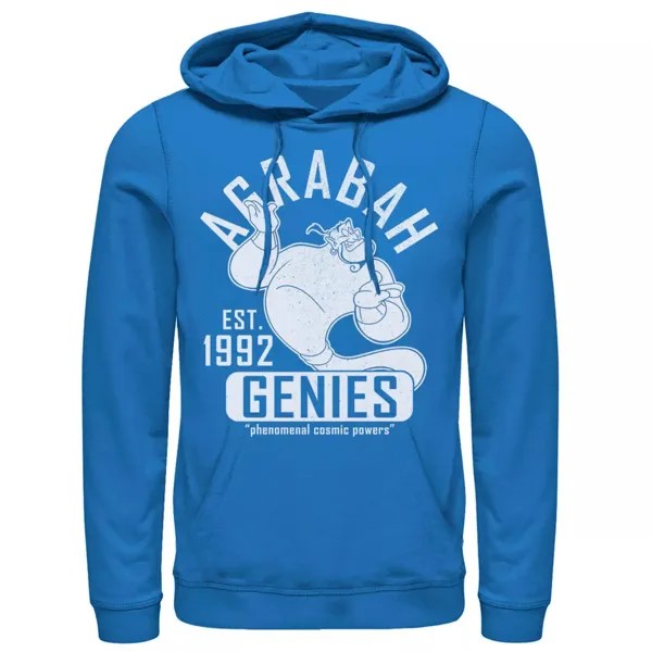 Мужской спортивный пуловер с капюшоном Disney Aladdin Genie Collegiate