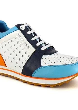 Кроссовки Massimo Santini размер 40, белый/голубой/оранжевый