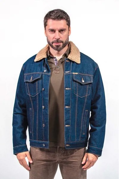 Джинсовая куртка мужской Montana 12061SW синий 4XL