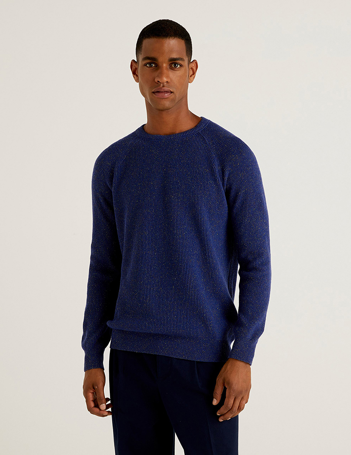 Джемпер мужской 21A_101MU1P20 United Colors of Benetton разноцветный XL