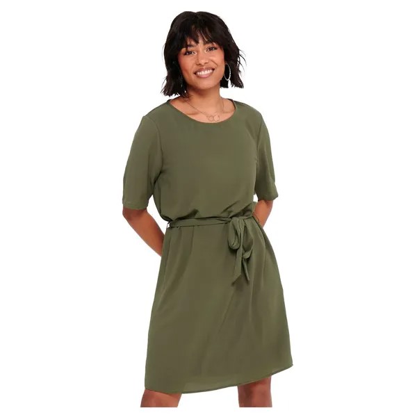 Короткое платье Jdy Amanda 2/4 Belt, зеленый
