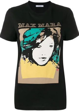 Max Mara футболка с графичным принтом