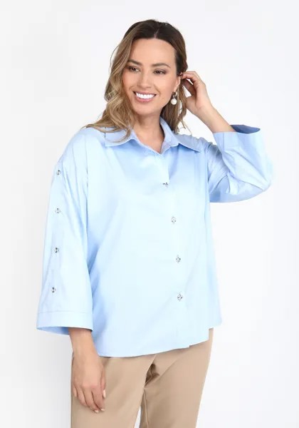 Блуза с пуговками на рукавах