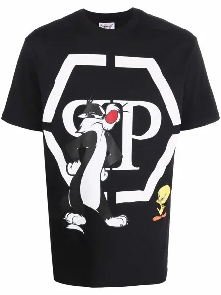 Philipp Plein футболка Looney Tunes с логотипом