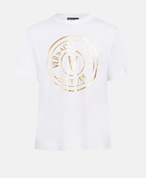Футболка Versace Jeans Couture, белое золото
