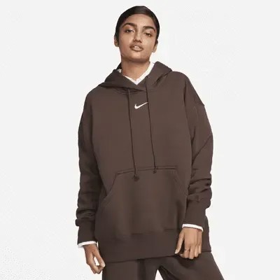 Худи Nike Sportswear Phoenix Fleece, цвет Baroque Brown/Sail