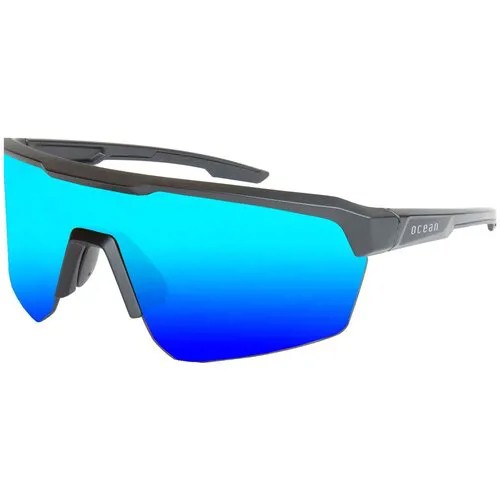 Солнцезащитные очки OCEAN OCEAN Route Matt Black / Revo Blue Polarized lenses, черный