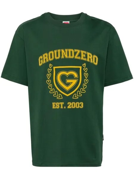 Ground Zero футболка с логотипом, зеленый