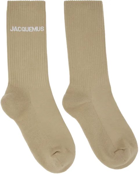 Бежевые носки 'Les Chaussettes Jacquemus'