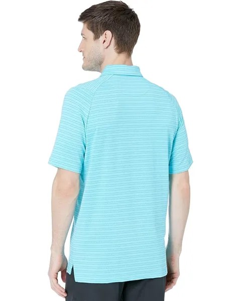 Поло Callaway Fine Line Ventilated Stripe Polo, цвет Santorini Blue