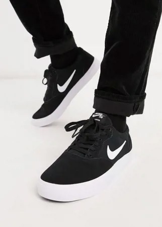 Черные замшевые кроссовки Nike SB Chron-Черный