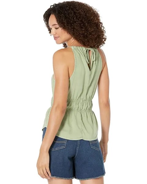 Топ bella dahl Smocked Waist Halter Top, цвет Sage Green