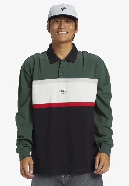 Рубашка с длинным рукавом MERCURY RUGBY Quiksilver, темно-зеленый