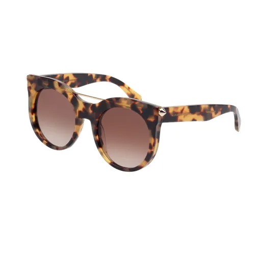 Солнцезащитные очки Alexander McQueen AM0001S 007, прямоугольные, для женщин, черный