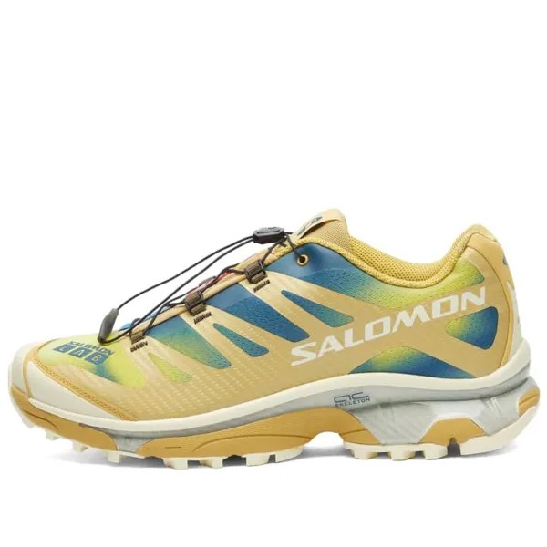 Кроссовки Salomon XT-4 OG Aurora Borealis, желтый/голубой/зеленый