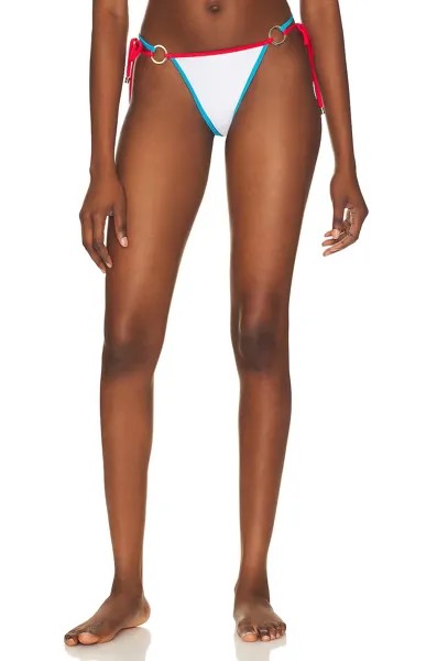 Низ бикини Beach Bunny Selena Skimpy Bikini Bottom, цвет White, Red, & Blue