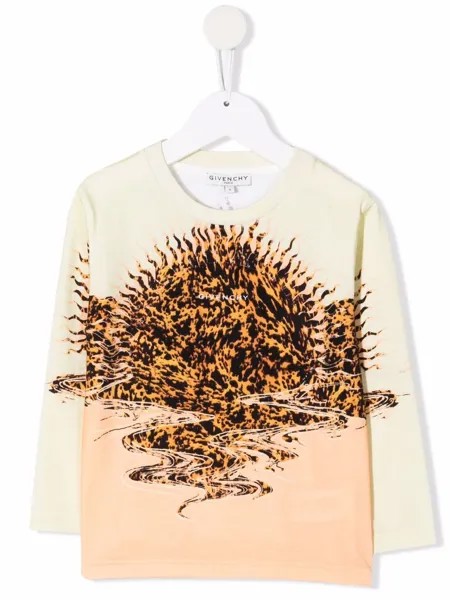 Givenchy Kids футболка с абстрактным принтом