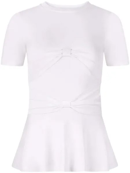 Nina Ricci футболка с бантом, белый